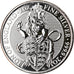 Coin, Great Britain, Lion of England, 5 Pounds, 2016, 2 Oz, MS(65-70), Silver