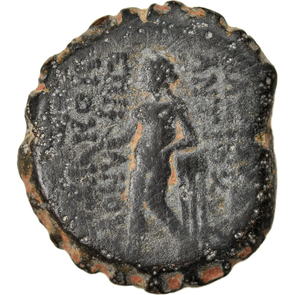 Coin, Seleukid Kingdom, Antiochos VI Dionysos, Serrate Æ, 144-142 BC