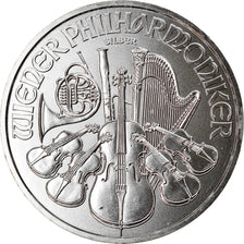 Coin, Austria, Philharmonic Orchestra, 1-1/2 Euro, 2018, 1 Oz, MS(65-70), Silver