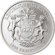 Coin, Gabon, African Springbox, 1000 Francs, 2018, 1 Oz, MS(65-70), Silver