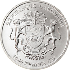 Coin, Gabon, African Springbox, 1000 Francs, 2018, 1 Oz, MS(65-70), Silver