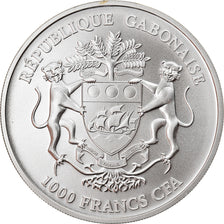 Coin, Gabon, African Springbox, 1000 Francs, 2016, 1 Oz, MS(65-70), Silver