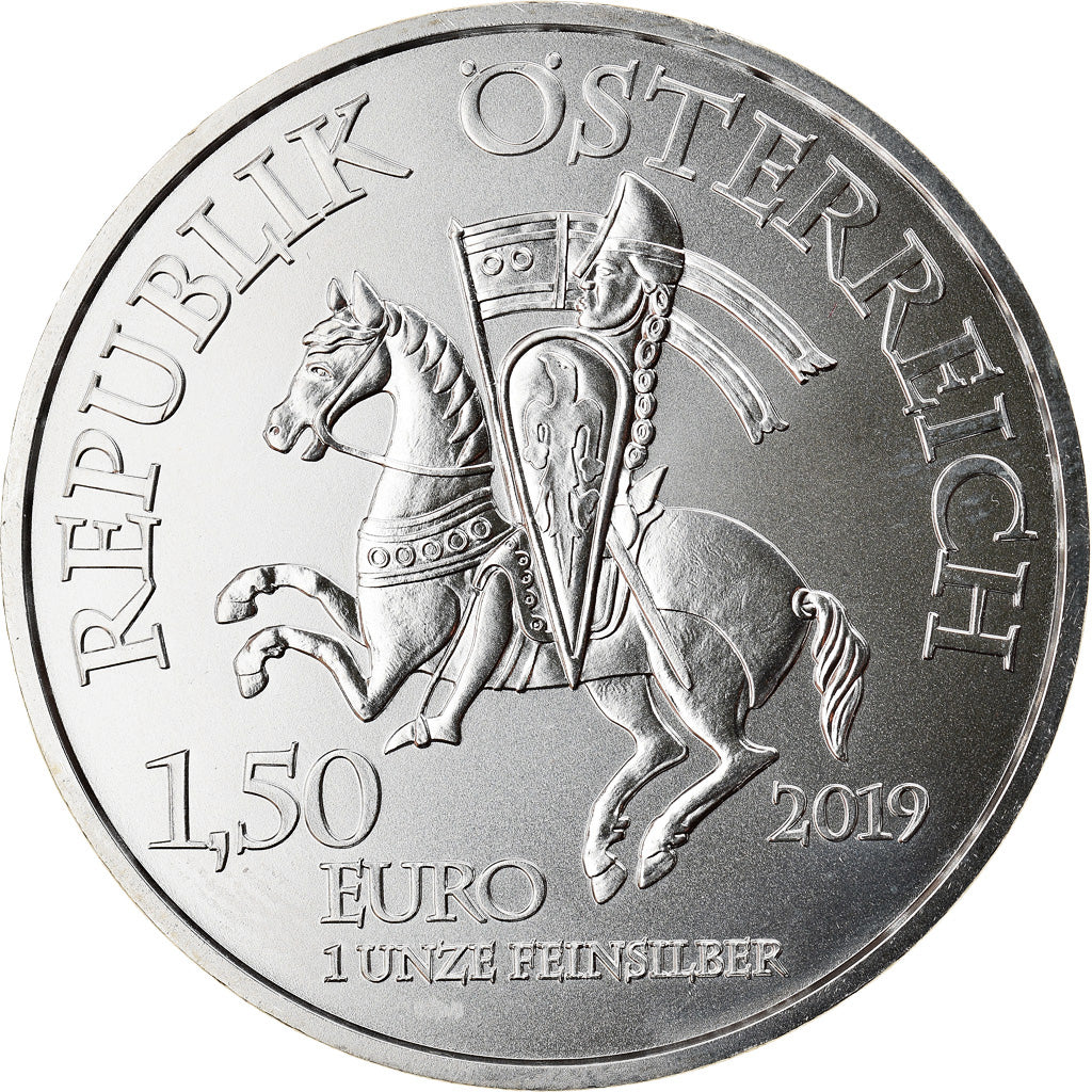 Coin, Austria, Léopold V d'Autriche, 1-1/2 Euro, 2019, 1 Oz, MS(65-70), Silver
