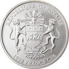 Coin, Gabon, African Springbox, 1000 Francs, 2016, 1 Oz, MS(65-70), Silver