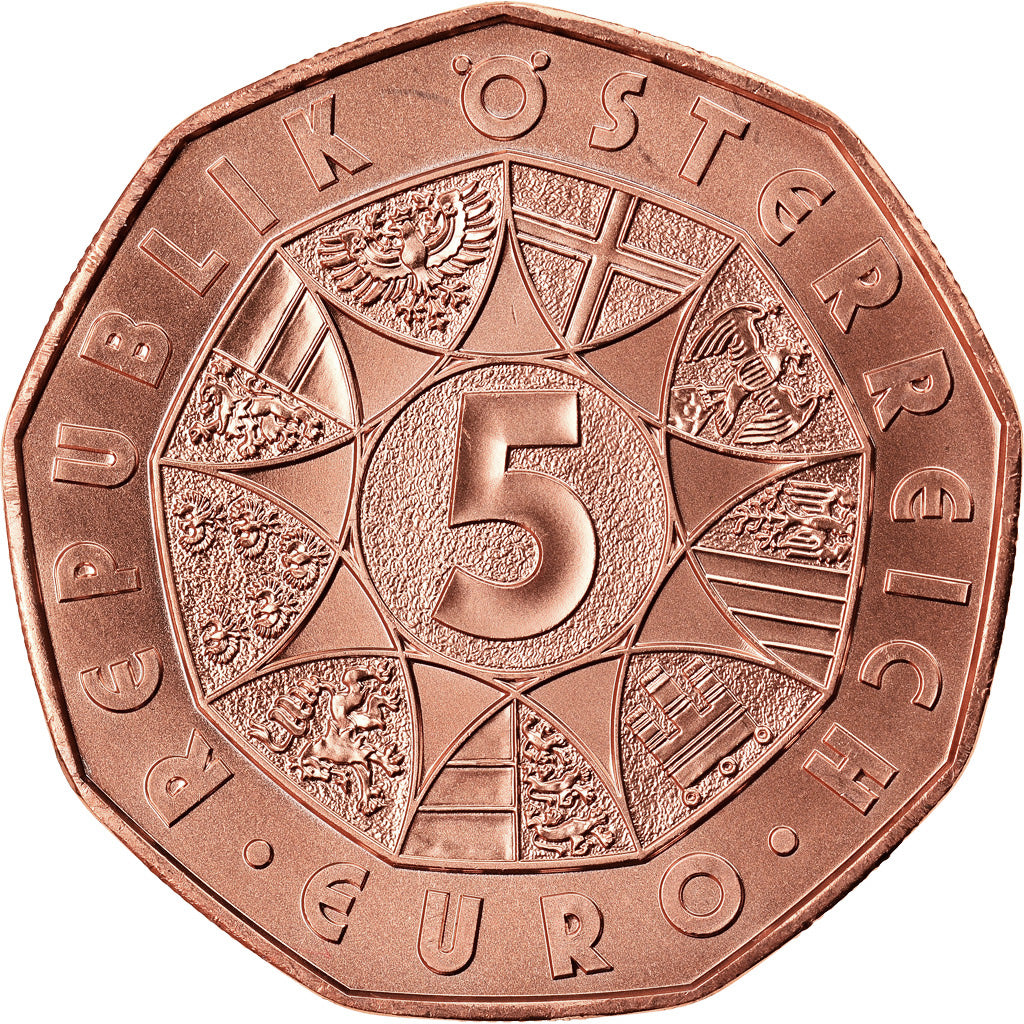 Austria, 5 Euro, Spring Awakening, 2019, MS(65-70), Copper