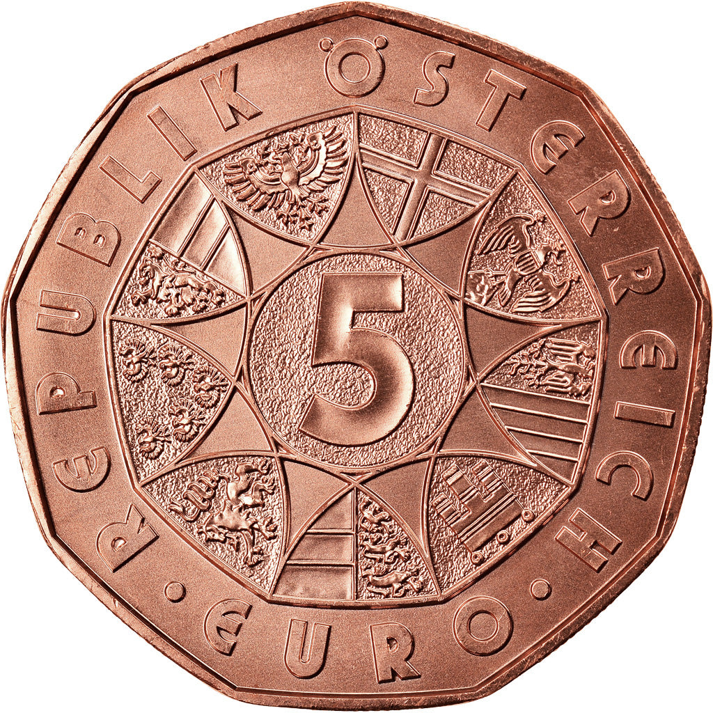 Austria, 5 Euro, New Year, 2019, FDC, Cobre
