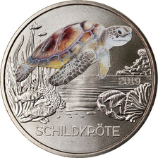 Autriche, 3 Euro, La Tortue, 2019, Colorisé, FDC, Copper-nickel