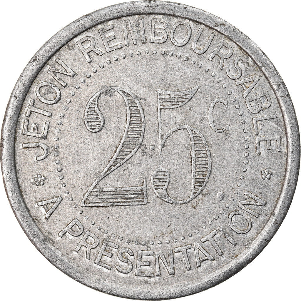 Moeda, França, Syndicat de l'Alimentation en gros de l'Hérault, 25 Centimes