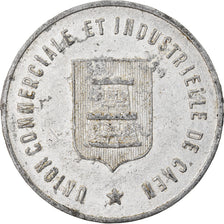 Moeda, França, Union Commerciale et Industrielle, Caen, 10 Centimes, 1921