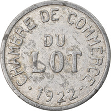 Moeda, França, Chambre de Commerce du Lot, 10 Centimes, 1922, EF(40-45)