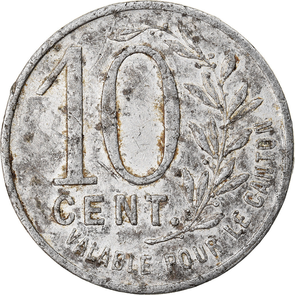 Coin, France, Union Commerciale, Pacy-sur-Eure, 10 Centimes, 1921-1925