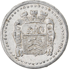 Moeda, França, Ville de Gex, Gex, 5 Centimes, 1919, EF(40-45), Alumínio
