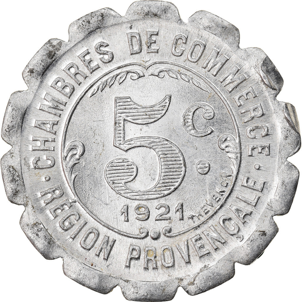 Moneta, Francja, Chambres de Commerce de la Région Provençale, 5 Centimes