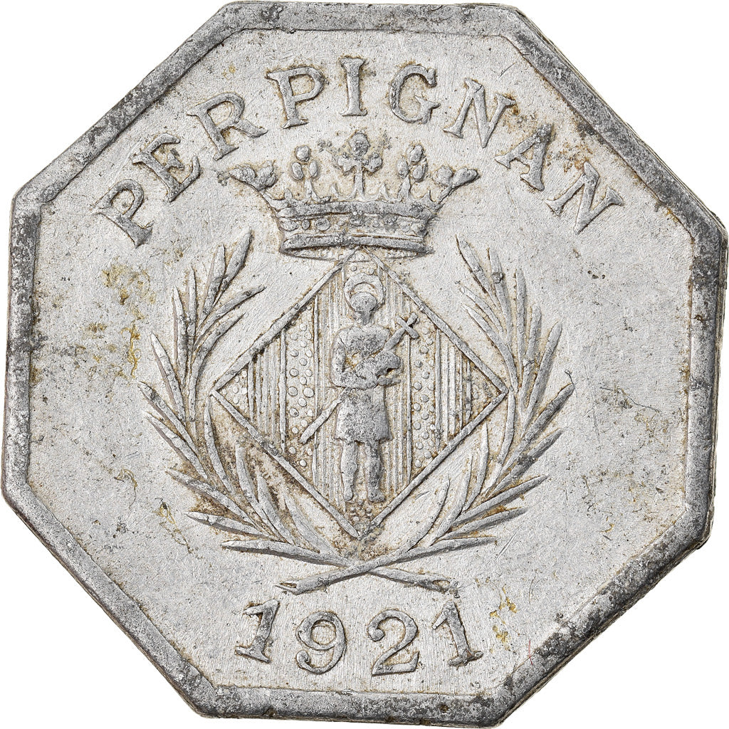 Münze, Frankreich, Chambre Syndicale des Commerçants, Perpignan, 10 Centimes