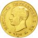 ITALIAN STATES, 40 Lire, 1808, Milan, KM #12, EF(40-45), Gold, 12.80