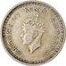 Moneda, INDIA BRITÁNICA, George VI, Rupee, 1942, Bombay, MBC, Plata, KM:557.1