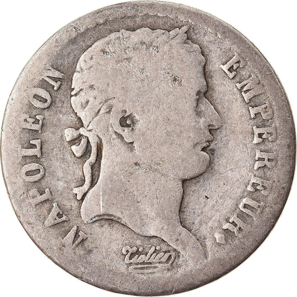Moneda, Francia, Napoléon I, 1/2 Franc, 1811, Rouen, BC, Plata, KM:691.2