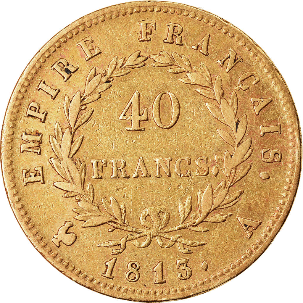 Coin, France, Napoléon I, 40 Francs, 1813, Paris, EF(40-45), Gold, KM:696.1