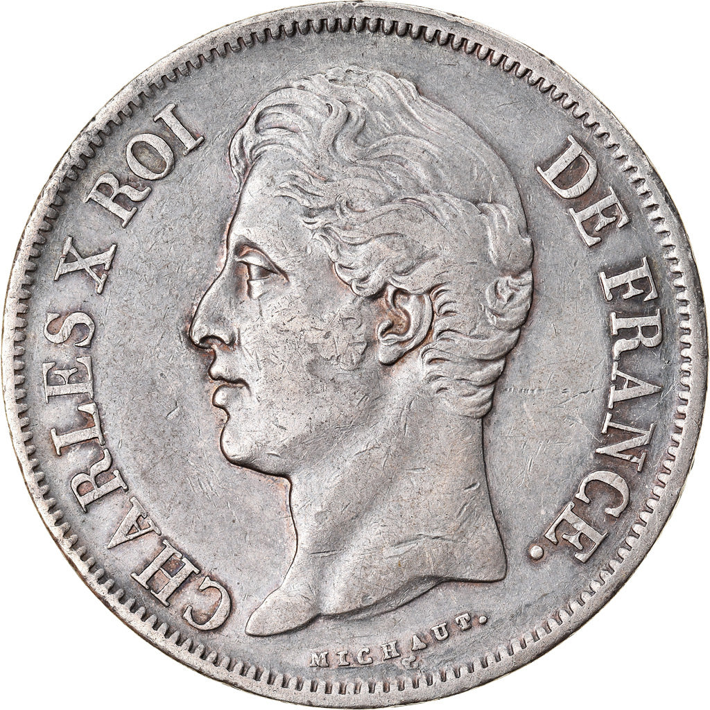 Coin, France, Charles X, 5 Francs, 1830, Lille, EF(40-45), Silver, KM:728.13