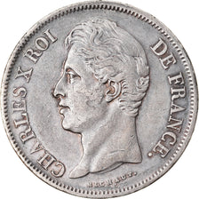 Coin, France, Charles X, 5 Francs, 1830, Lille, EF(40-45), Silver, KM:728.13