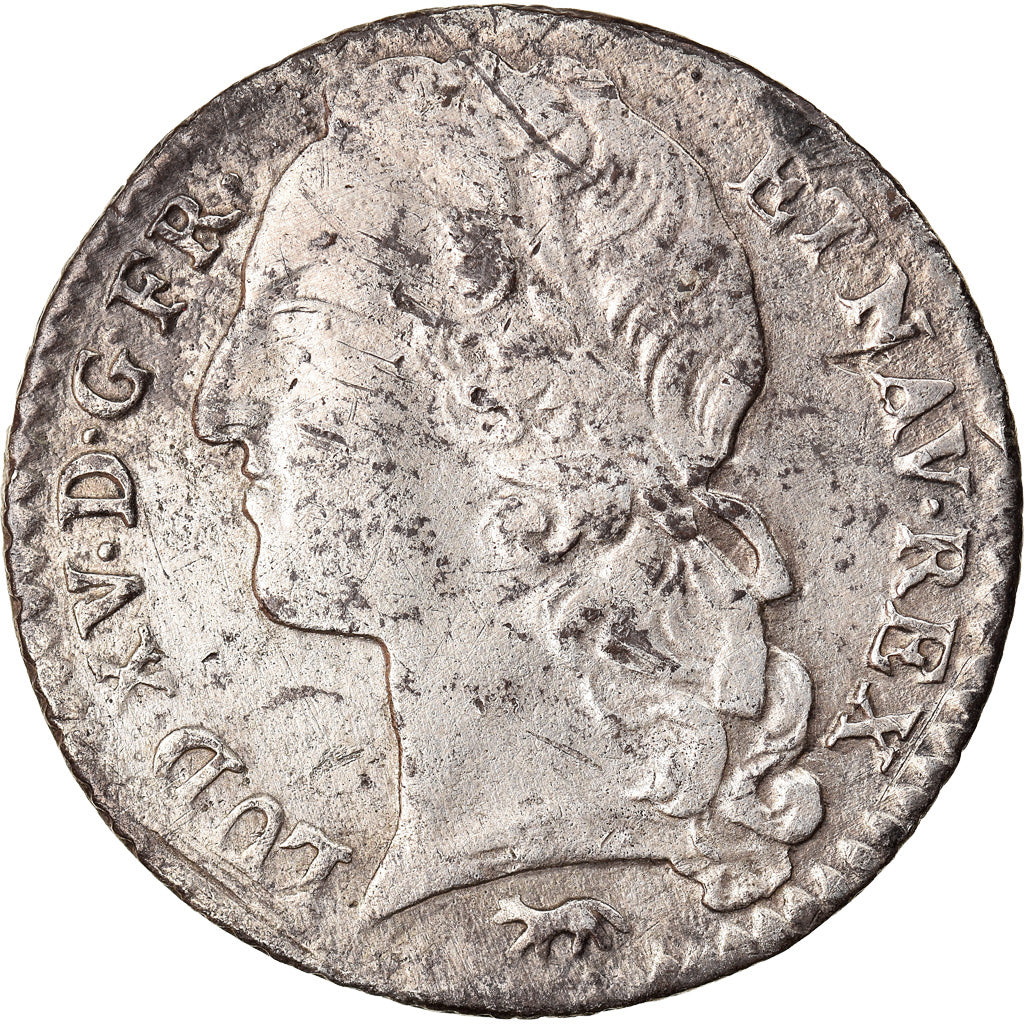 Monnaie, France, Louis XV, 1/10 Écu au bandeau, 1749, Paris, TB+, Argent