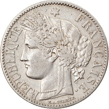 Moneta, Francia, Cérès, 2 Francs, 1881, Paris, BB, Argento, KM:817.1