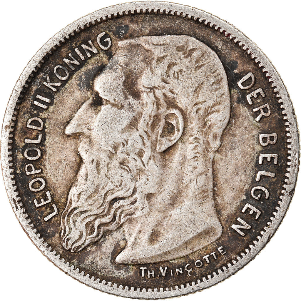 Coin, Belgium, 2 Francs, 2 Frank, 1904, VF(30-35), Silver, KM:59