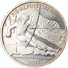 GERMANY - FEDERAL REPUBLIC, 10 Euro, FIS-Alpine Ski, 2011, Stuttgart, MS(63)