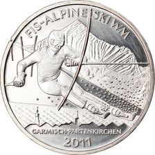 Bundesrepublik Deutschland, 10 Euro, FIS-Alpine Ski, 2010, Stuttgart, UNZ