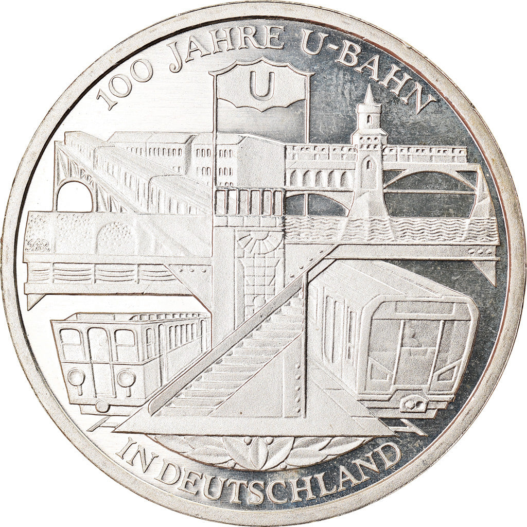GERMANY - FEDERAL REPUBLIC, 10 Euro, German Subways, 2002, Munich, MS(64)