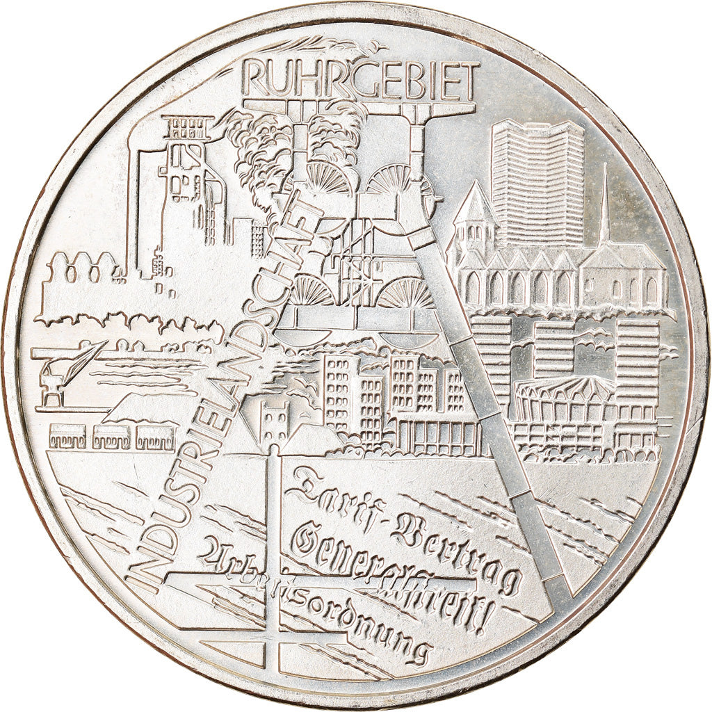 GERMANY - FEDERAL REPUBLIC, 10 Euro, Ruhr Industrial District, 2003, Stuttgart