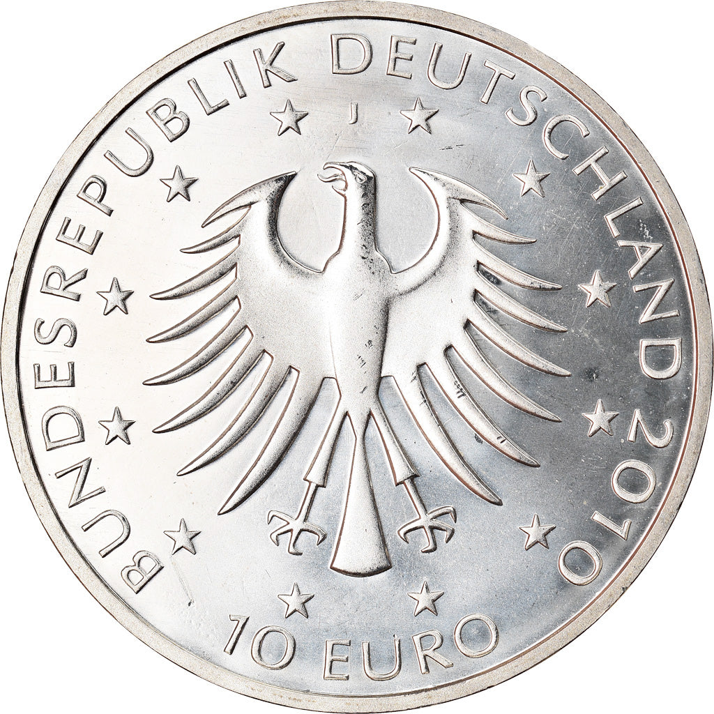 Bundesrepublik Deutschland, 10 Euro, Robert Schumann, 2010, Hamburg, UNZ+