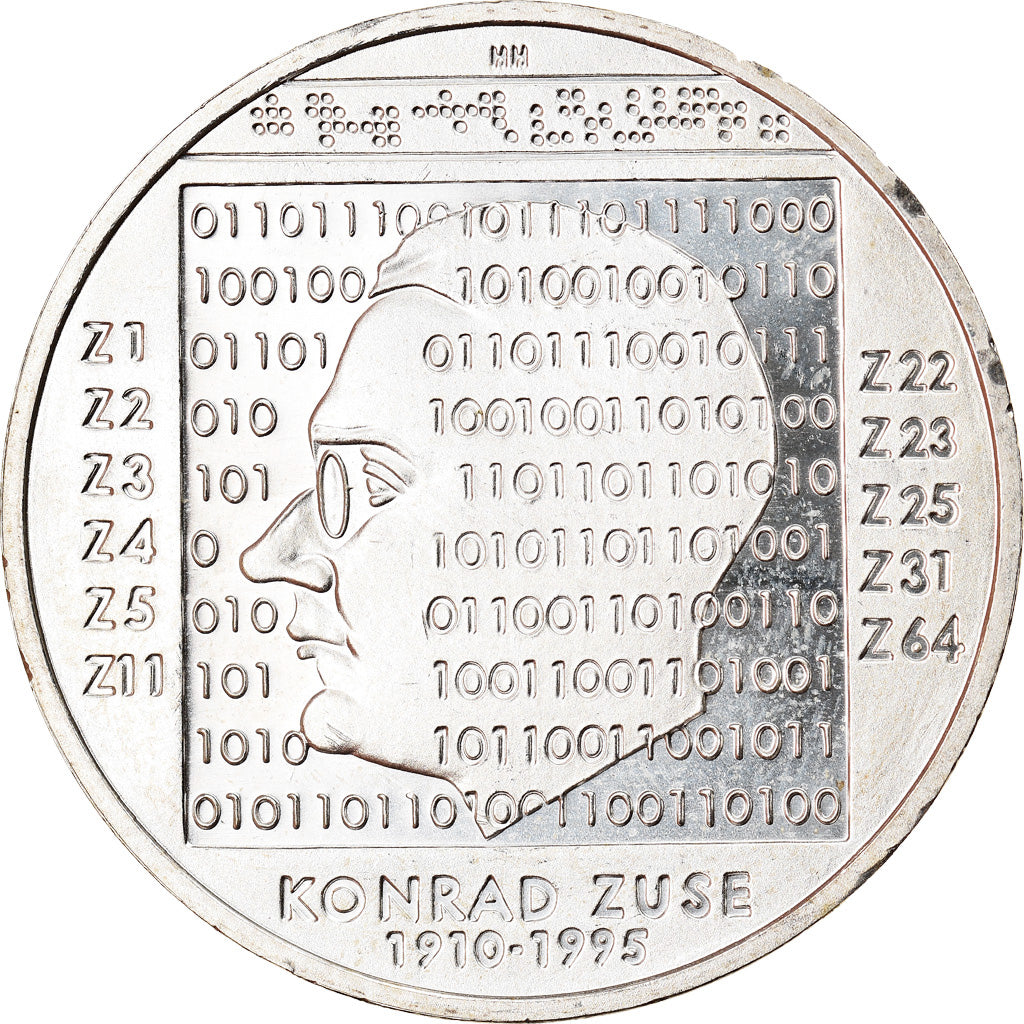 GERMANY - FEDERAL REPUBLIC, 10 Euro, Konrad Zuse, 2010, Karlsruhe, MS(63)