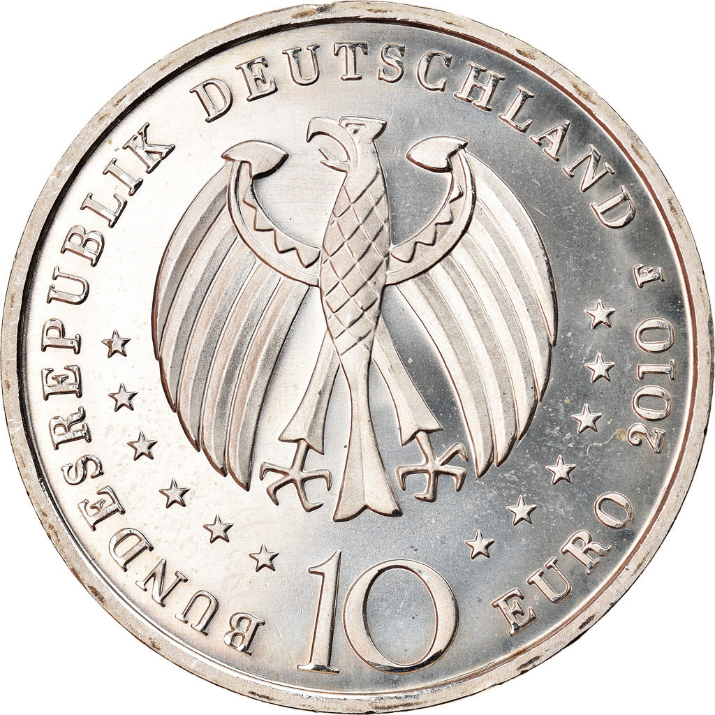 GERMANY - FEDERAL REPUBLIC, 10 Euro, Porcelain Manufacturing, 2010, Stuttgart