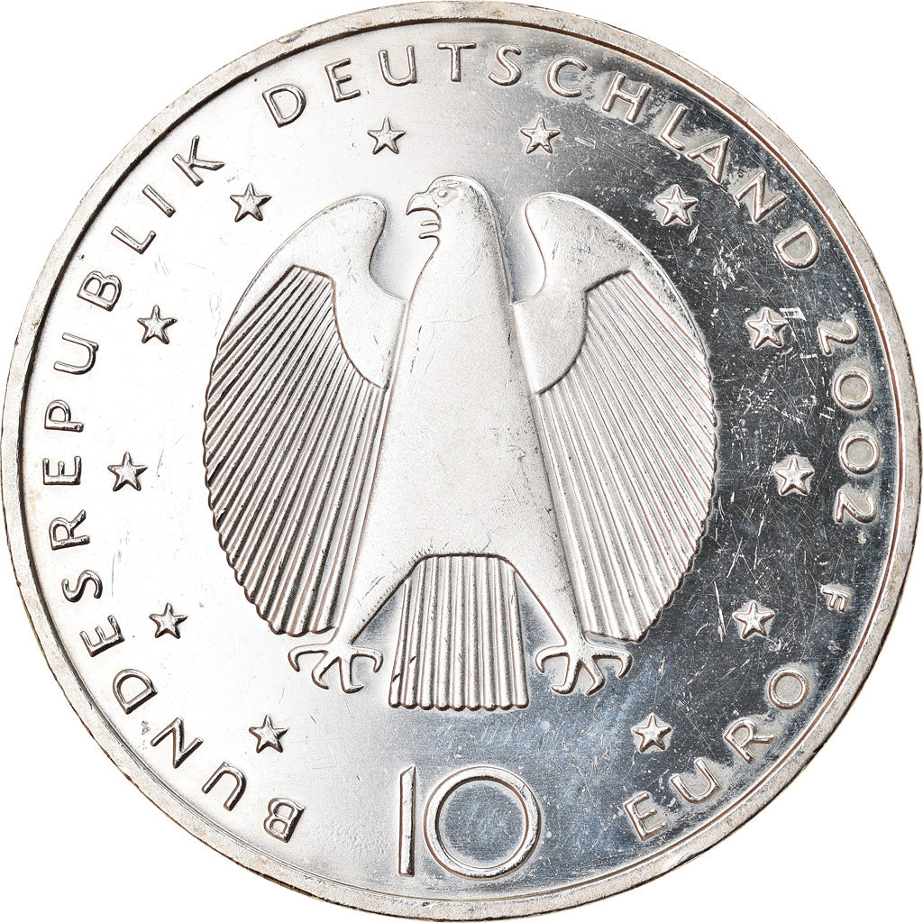 GERMANY - FEDERAL REPUBLIC, 10 Euro, Euro Currency, 2002, Stuttgart, MS(60-62)