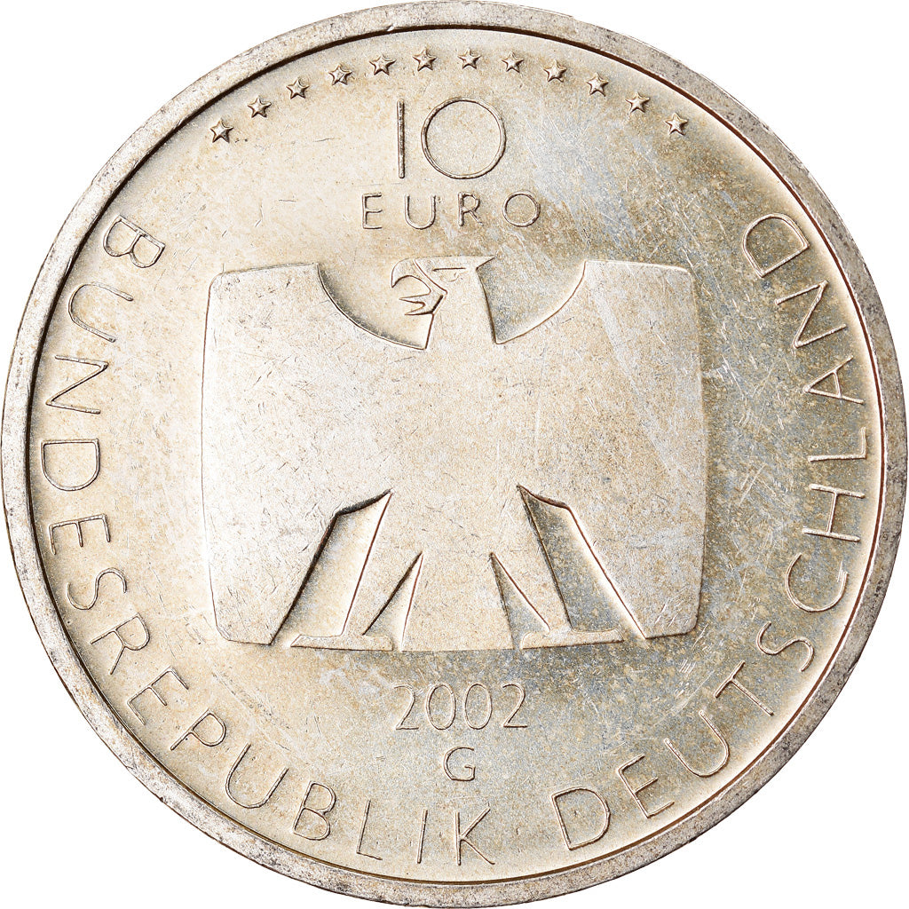 GERMANY - FEDERAL REPUBLIC, 10 Euro, German Television, 2002, Karlsruhe