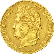 Coin, France, Louis-Philippe, 20 Francs, 1839, Paris, EF(40-45), Gold, KM:750.1