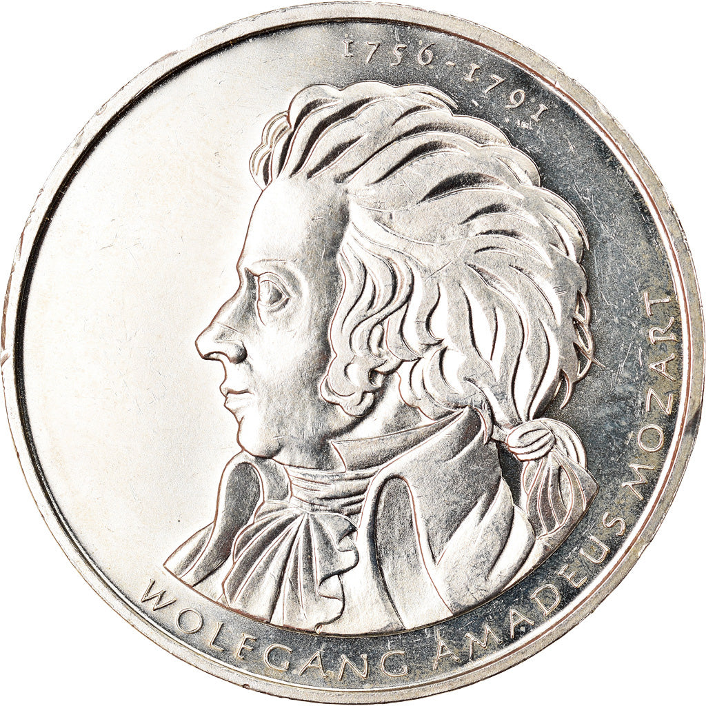 GERMANY - FEDERAL REPUBLIC, 10 Euro, Wolfgang Amadeus Mozart, 2006, Munich