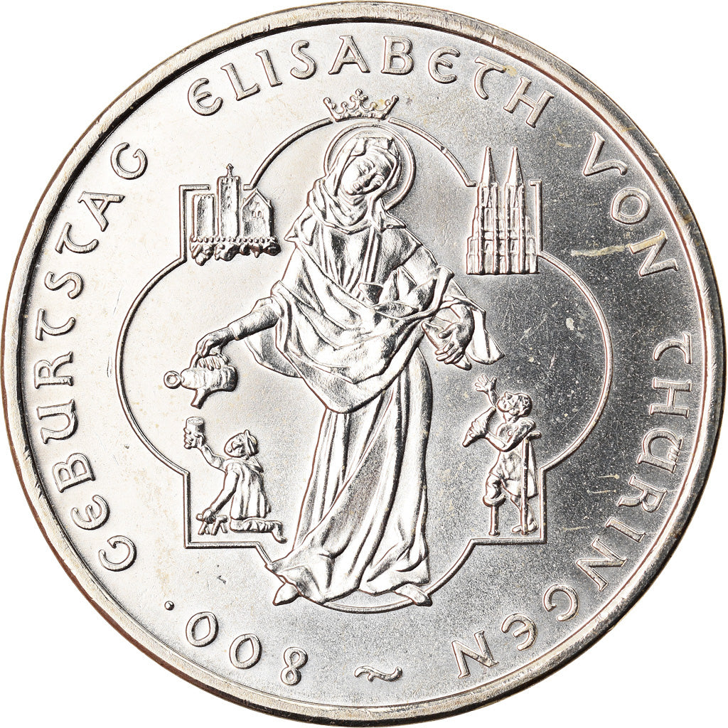 GERMANIA - REPUBBLICA FEDERALE, 10 Euro, Elisabeth von Thüringen, 2007, Berlin