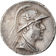 Münze, Könige von Baktrien, Eukratides I, Tetradrachm, 170-145 BC, SS+