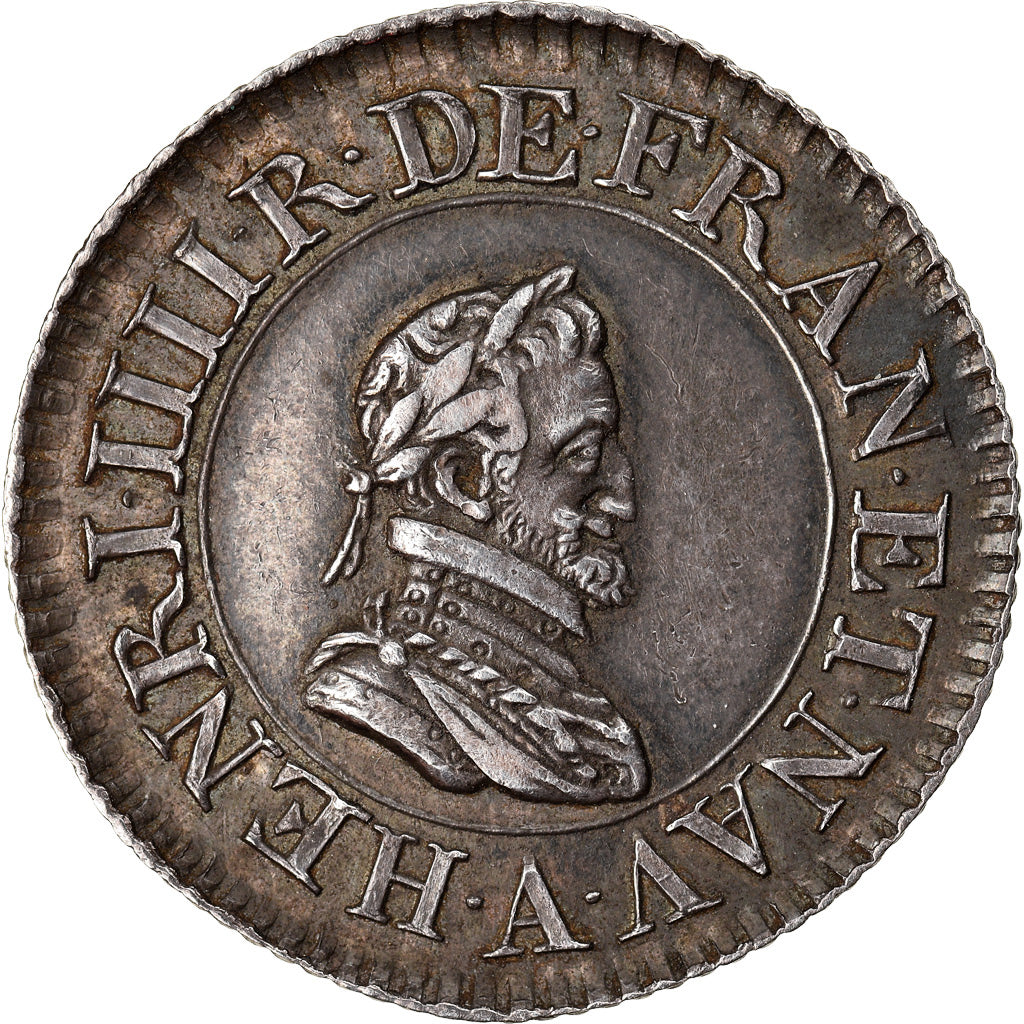 Coin, France, Henri IV, Essai-piéfort du liard de 3 Deniers, Paris, AU(55-58)