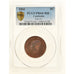 Moneta, Kambodża, Norodom I, 5 Centimes, 1860, Brussels, Proof, PCGS, PR64+RB