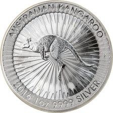 Münze, Australien, Australian Kangaroo, 1 Dollar, 2016, 1 Oz, STGL, Silber