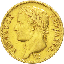 FRANCE, Napoléon I, 40 Francs, 1811, Paris, KM #696.1, EF(40-45), Gold, Gadoury