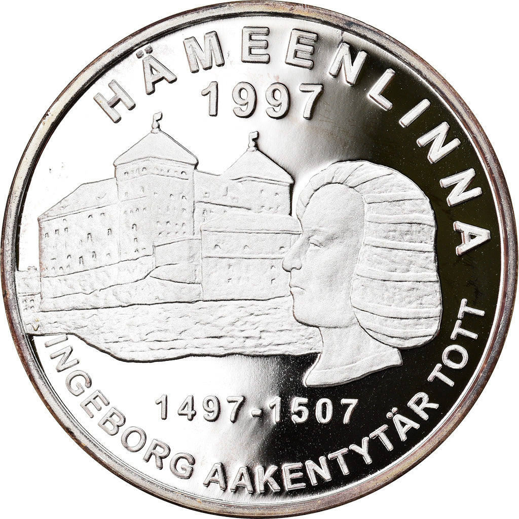 Finland, 20 Euro, Hämeenlinna, 1997, Exonumia, MS(65-70), Silver