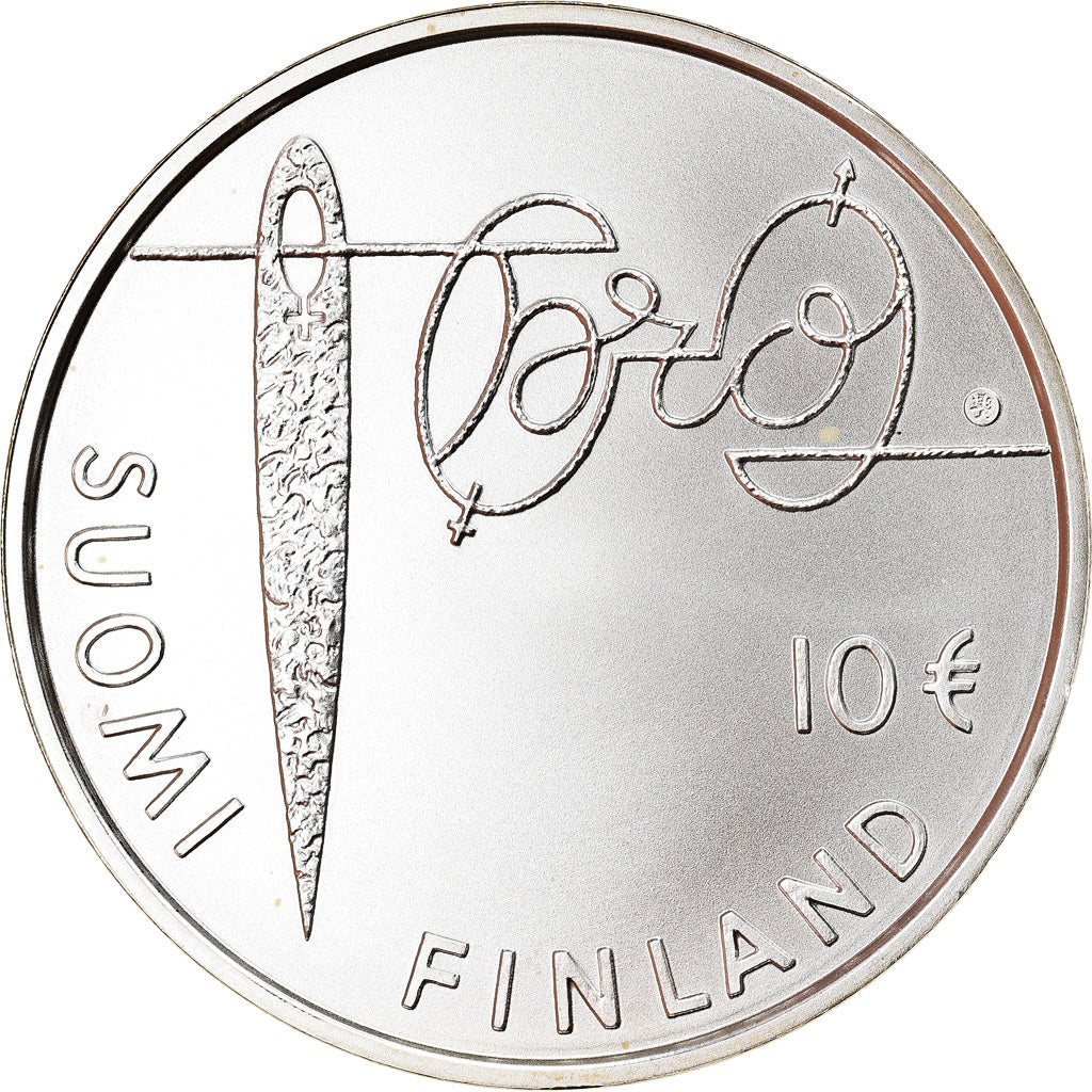 Finland, 10 Euro, Minna Canth, 2010, MS(65-70), Silver, KM:152