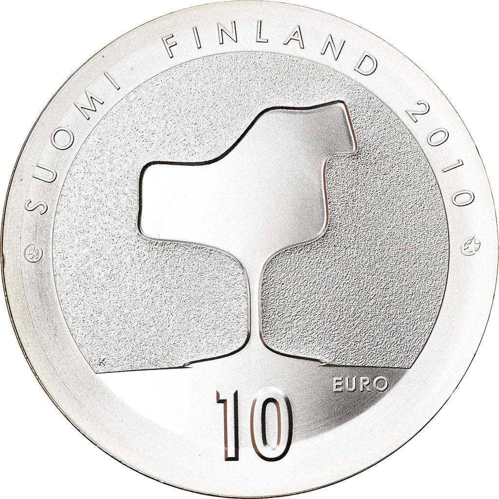 Finland, 10 Euro, Eero Saarinen, 2010, Vantaa, MS(65-70), Silver, KM:151