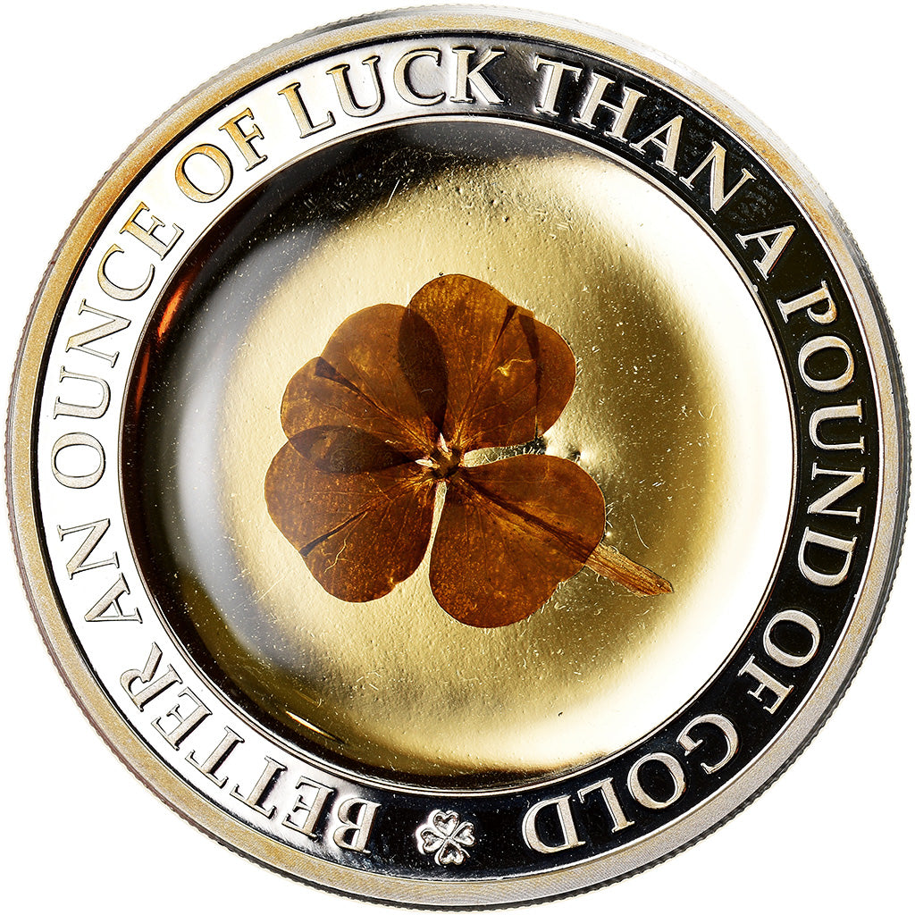 Coin, Palau, Ounce of Luck, 5 Dollars, 1 Oz, MS(65-70), Silver