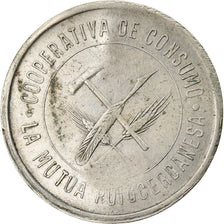 Moeda, Espanha, La Mutua Puigcerdanesa, Puigcerdà, 1 Peseta, 1931, Contramarca