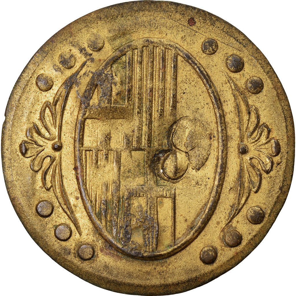 Munten, SPAANSE BURGEROORLOG, Ametlla del Valles, 25 Centimos, Countermark, ZF